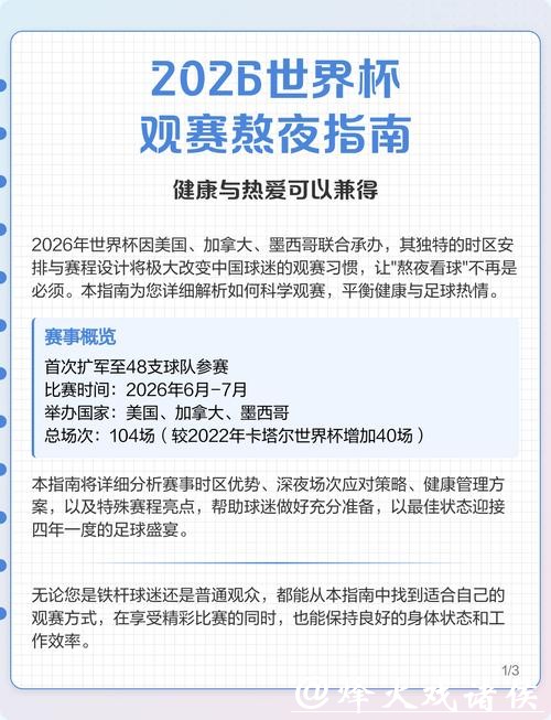 2026世界杯全程直播指南